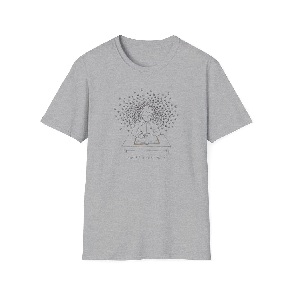 Mindful Reader Illustration Tee (Girl Reading with Butterflies)