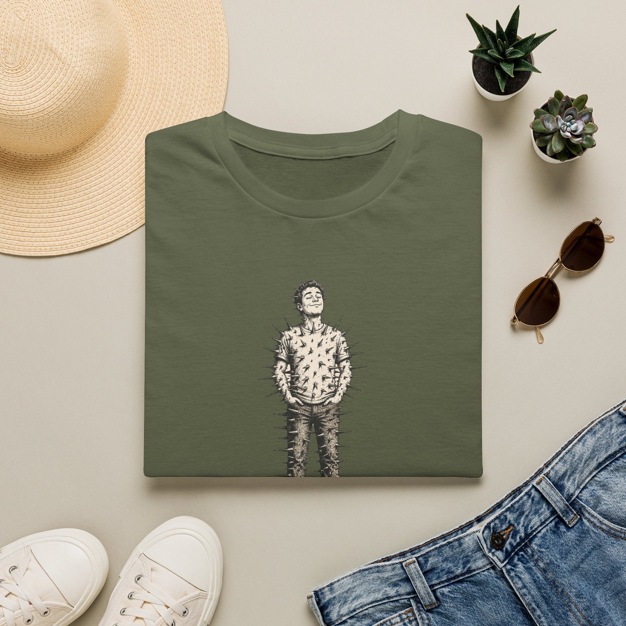 “Open to Feedback” Cactus-Person Graphic Tee
