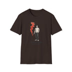 T-Shirt — I Need Help Graphic Tee with Red Smoke Illustration