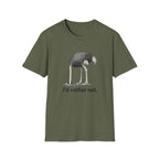 Emu 'I'd Rather Not.' T-Shirt — Funny Ostrich/Emu Graphic Tee