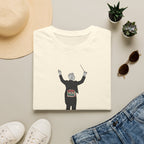 Conductor T-Shirt — Maestro with Floral Heartbeat Design