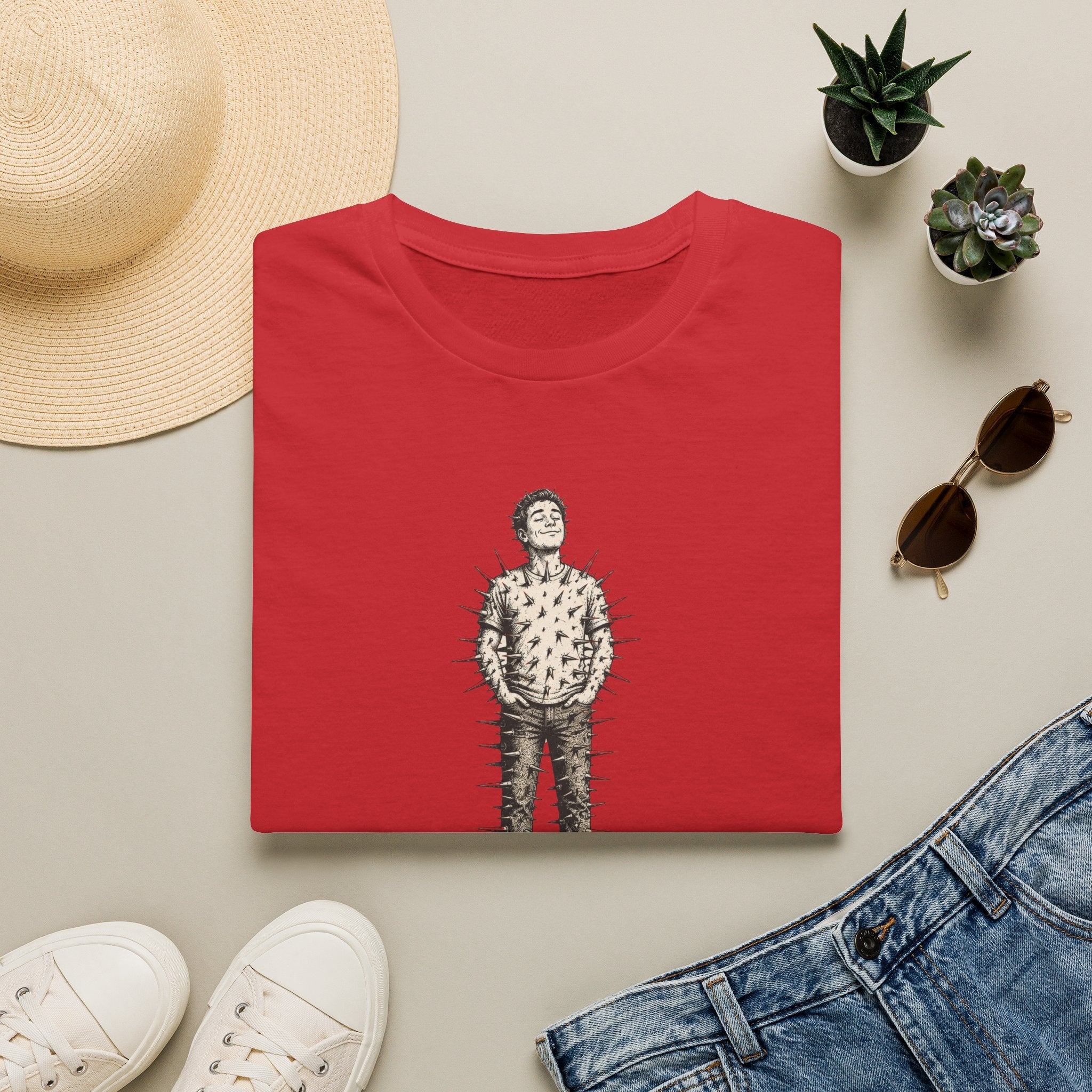 “Open to Feedback” Cactus-Person Graphic Tee