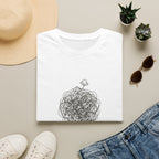 Minimal 'On It' Scribble Illustration Tee (Relaxed, Relatable Humor)
