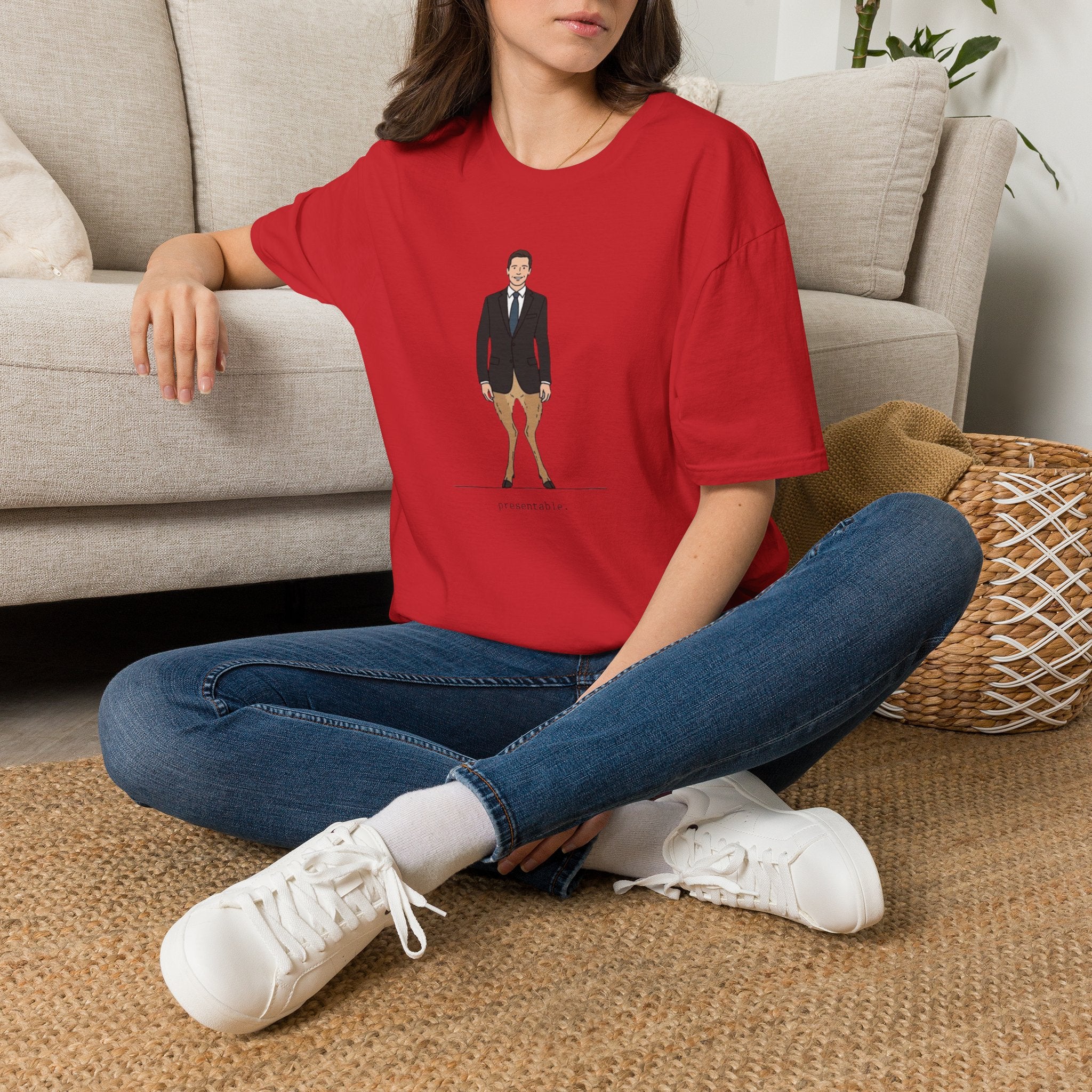 Copy of Adaptive Deer T‑Shirt — Vintage Stag Headlights Graphic Tee