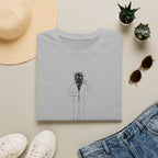 T-Shirt — Minimalist Surreal Figure with Starburst Head Illustration