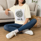 'On It.' Relaxed Scribble Graphic Tee
