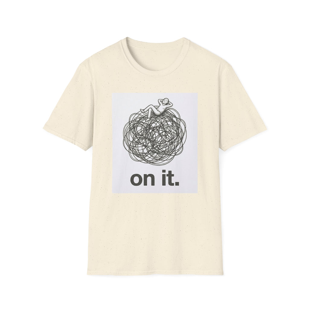 'On It.' Relaxed Scribble Graphic Tee