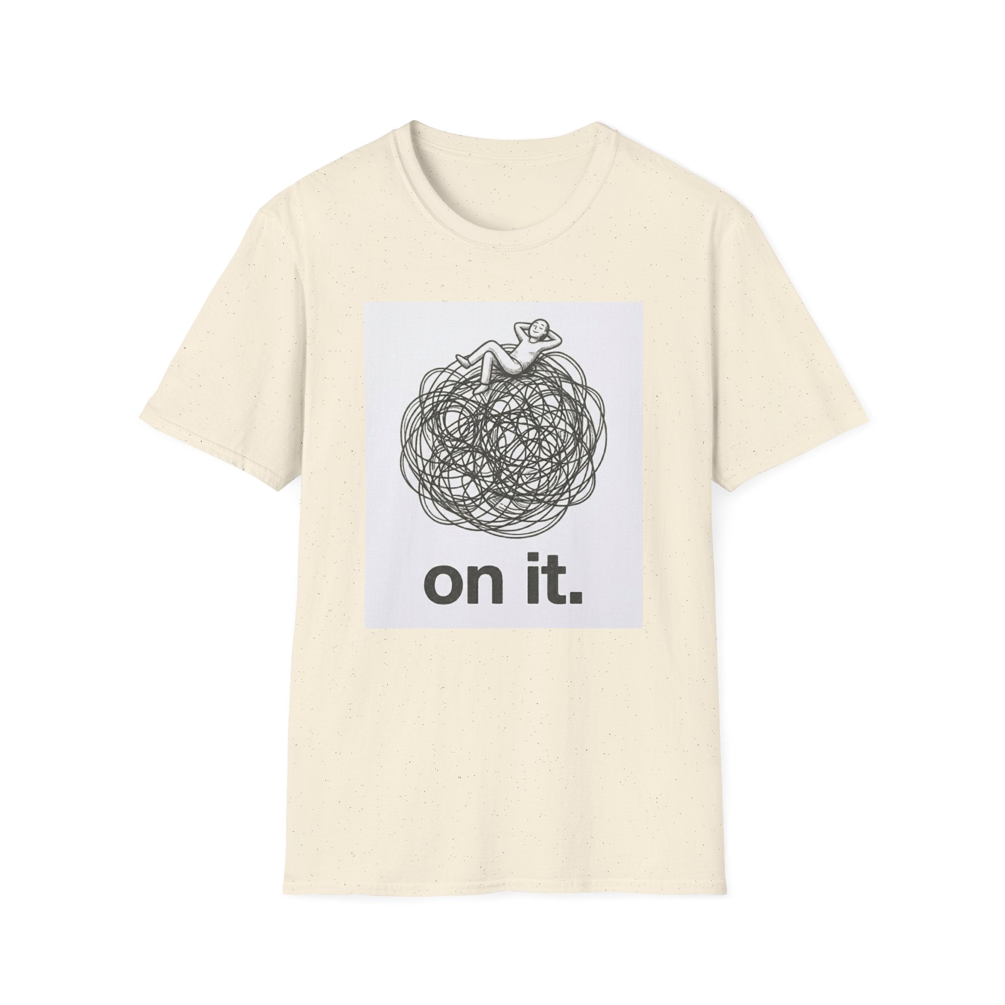 'On It.' Relaxed Scribble Graphic Tee