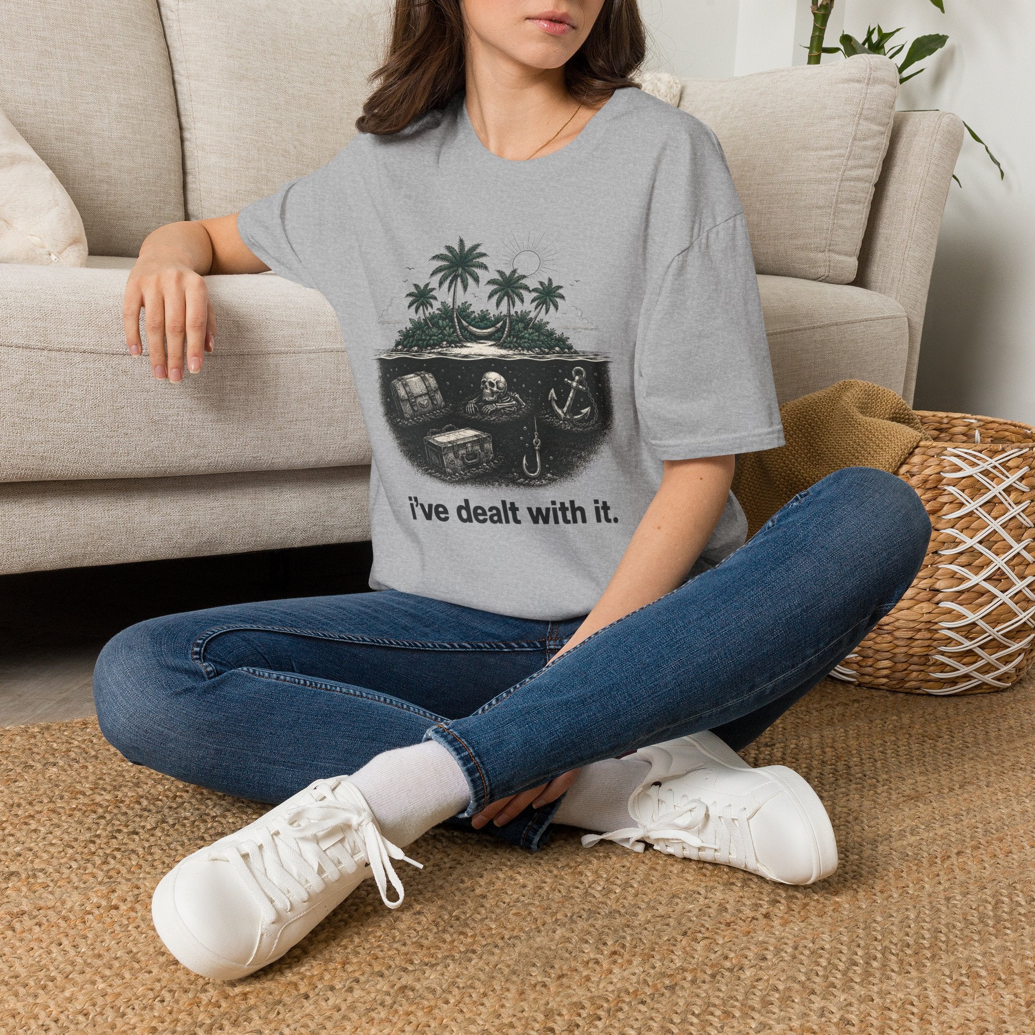 T-Shirt — 'I've Dealt With It' Skull Island Graphic Tee