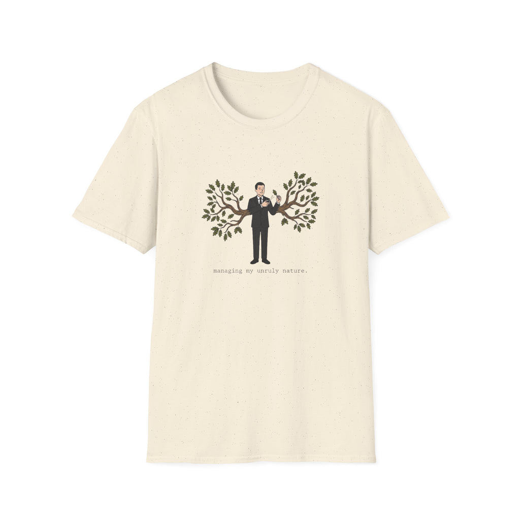 T-Shirt — 'Branching Out' Graphic Tee (Man with Tree Arms)