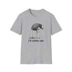 Emu 'I'd Rather Not.' T-Shirt — Funny Ostrich/Emu Graphic Tee