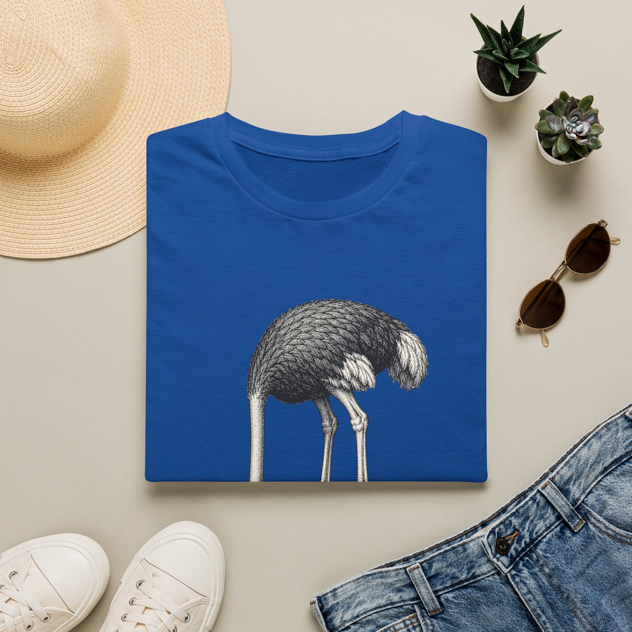 Emu 'I'd Rather Not.' T-Shirt — Funny Ostrich/Emu Graphic Tee