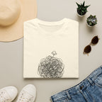 Minimal 'On It' Scribble Illustration Tee (Relaxed, Relatable Humor)