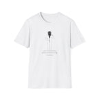 T-Shirt — Minimalist Surreal Figure with Starburst Head Illustration