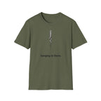 Hanging in There T-Shirt — Minimal Frayed Rope Mental Health Awareness Tee