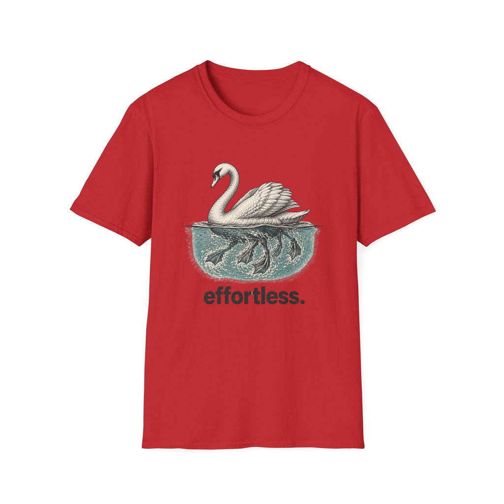 Swan "Effortless" T-Shirt — Serene Swan Graphic Tee