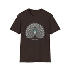 Peacock 'Humble' T-Shirt — Elegant Feather Mandala Graphic Tee