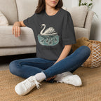 Swan "Effortless" T-Shirt — Serene Swan Graphic Tee