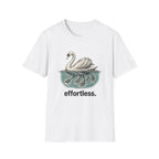 Swan "Effortless" T-Shirt — Serene Swan Graphic Tee