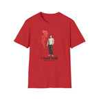 T-Shirt — I Need Help Graphic Tee with Red Smoke Illustration