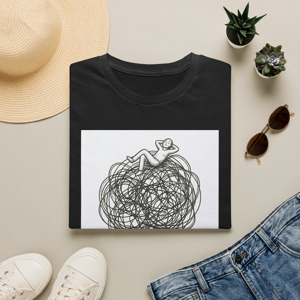 'On It.' Relaxed Scribble Graphic Tee