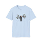 T-Shirt — 'Branching Out' Graphic Tee (Man with Tree Arms)