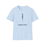 Hanging in There T-Shirt — Minimal Frayed Rope Mental Health Awareness Tee