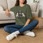 Adaptive Deer T‑Shirt — Vintage Stag Headlights Graphic Tee
