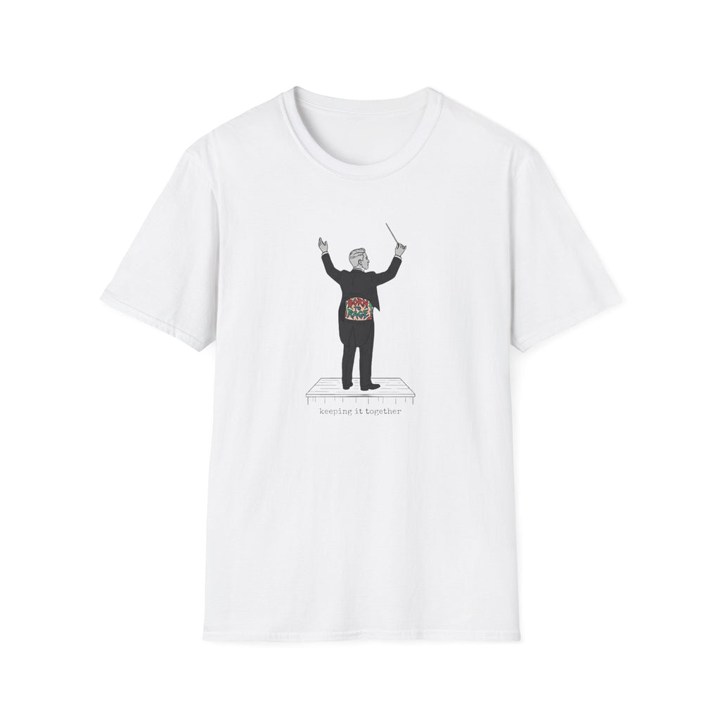 Conductor T-Shirt — Maestro with Floral Heartbeat Design