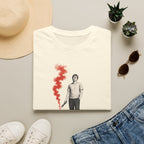 T-Shirt — I Need Help Graphic Tee with Red Smoke Illustration
