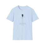 T-Shirt — Minimalist Surreal Figure with Starburst Head Illustration
