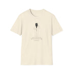 T-Shirt — Minimalist Surreal Figure with Starburst Head Illustration