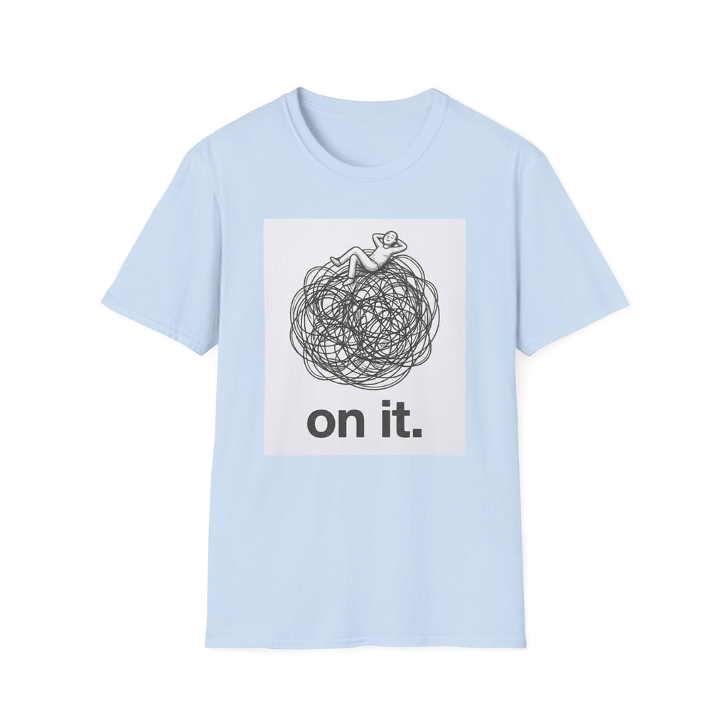 'On It.' Relaxed Scribble Graphic Tee