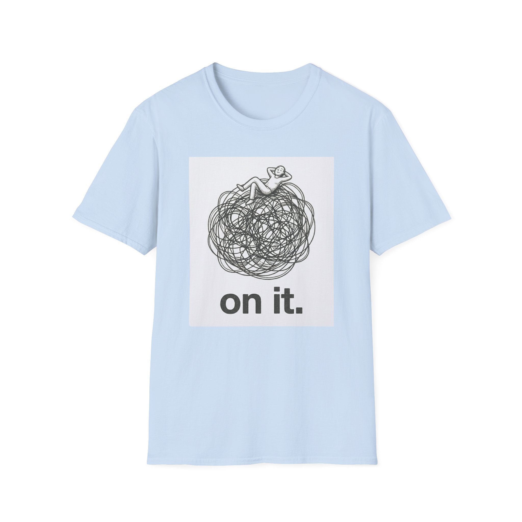 'On It.' Relaxed Scribble Graphic Tee