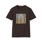 Sheriff Badge Forest Tee — Retro Ranger Woman Holding Star Badge