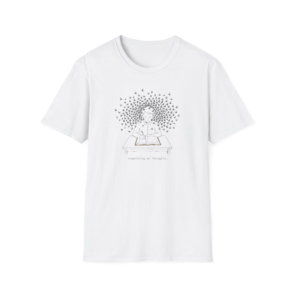 Mindful Reader Illustration Tee (Girl Reading with Butterflies)