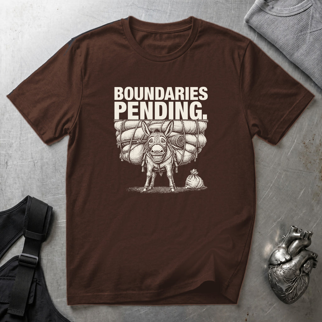 Boundaries Pending T-Shirt Dark Chocolate tee