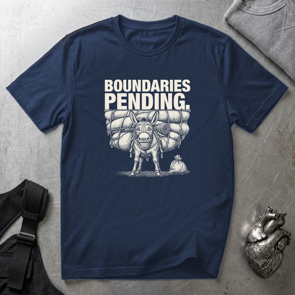 Boundaries Pending T-Shirt Navy tee