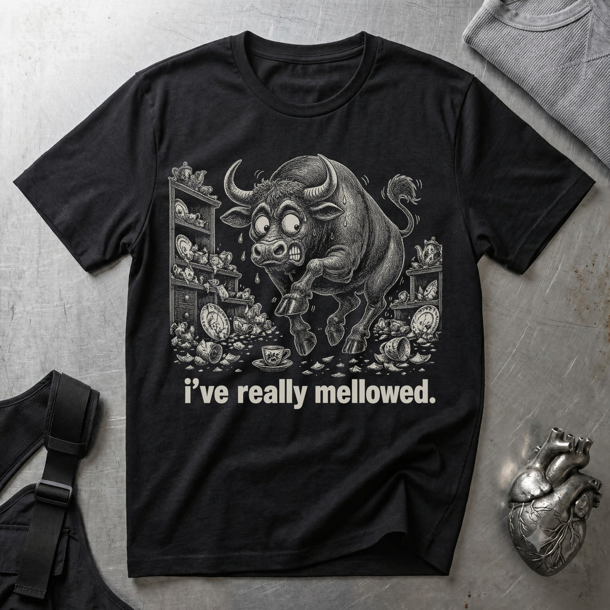 I've Really Mellowed tee, Black