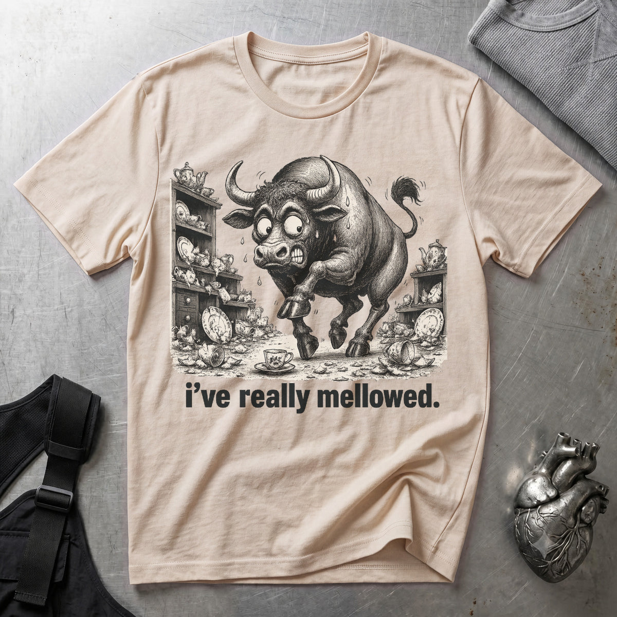 I've Really Mellowed tee, Natural