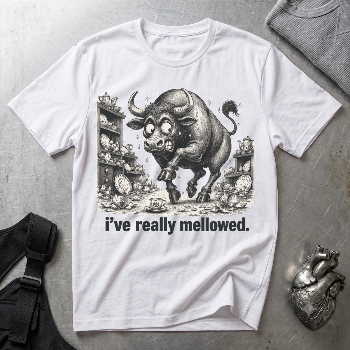 I've Really Mellowed tee, White