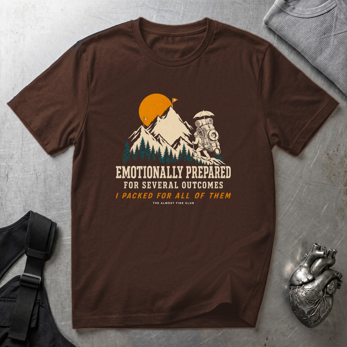 Emotionally Prepared T-Shirt Dark Chocolate tee