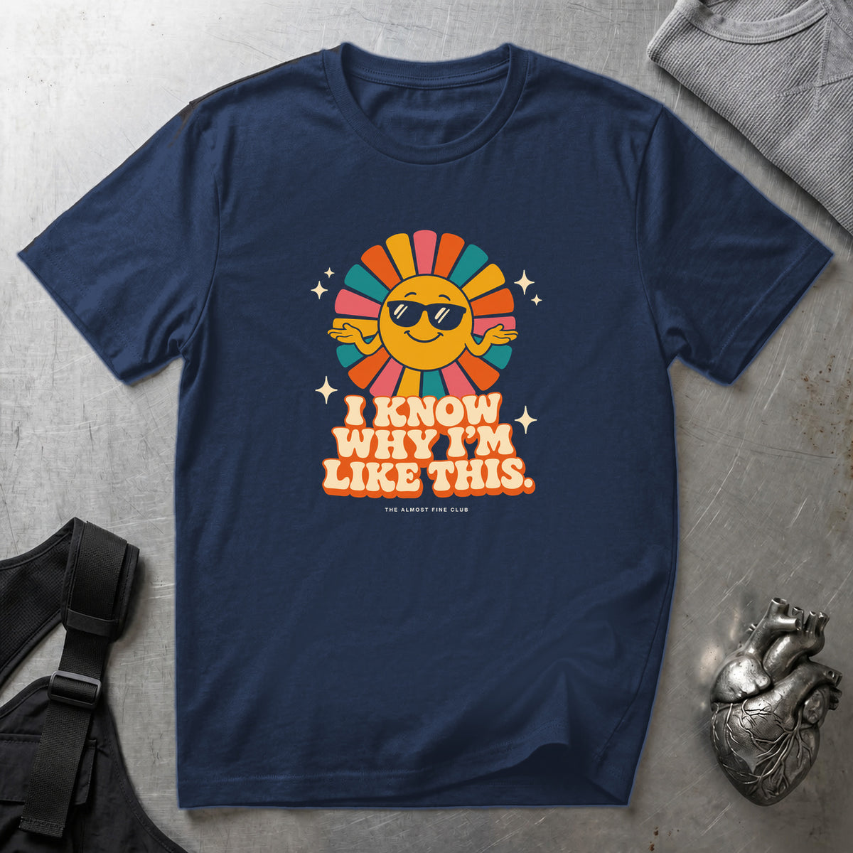 I Know Why T-Shirt Navy tee