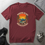 Not Working On Myself T-Shirt Maroon tee