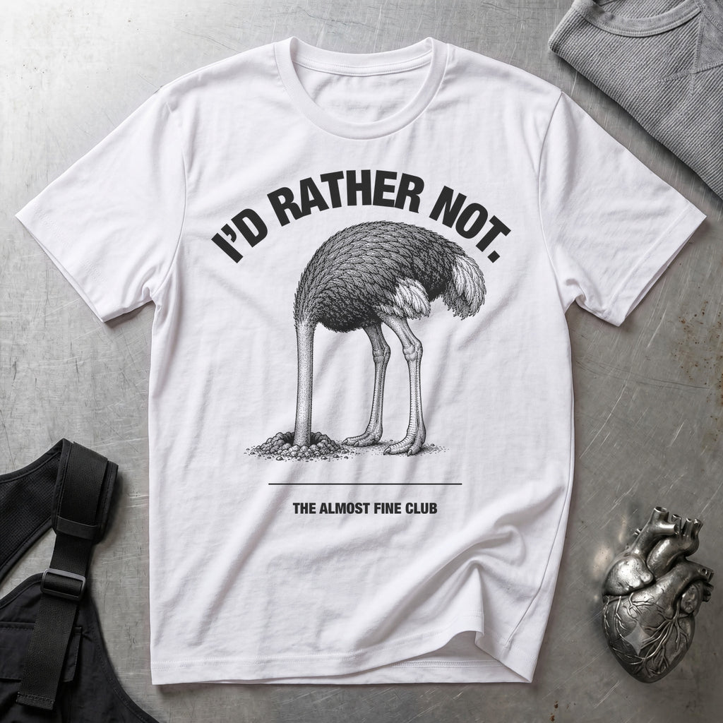 Head In Sand T-Shirt White tee